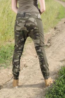 Dżinsowe spodnie damskie z niskim stanem woodland