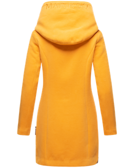 Marikoo MAIKOO Damski płaszcz zimowy z kapturem, żółty