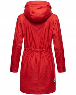 Navahoo Deike damska zimowa kurtka przeciwdeszczowa z kapturem, czerwona