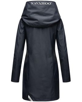 Navahoo DELISHAA modny damski płaszcz przeciwdeszczowy z kapturem, granatowy