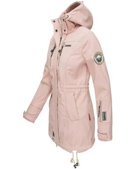 Damska zimowa kurtka softshell Marikoo ZIMTZICKE z kapturem, różowa