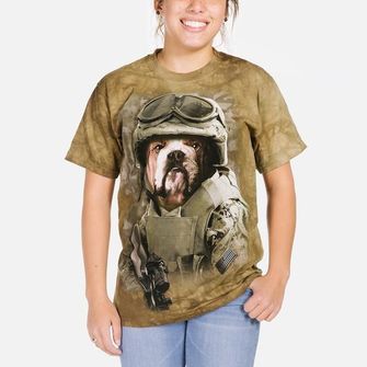 The Mountain 3D koszulka wojskowy pies, unisex