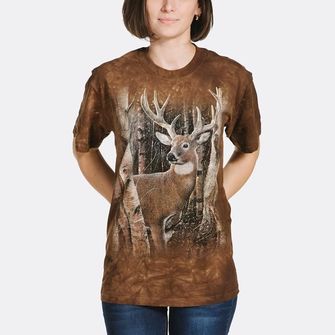 The Mountain 3D koszulka jeleń w lesie, unisex