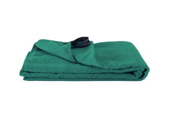 BasicNature Ręcznik frotte 75 x 150 cm zielony oceaniczny z pokrowcem