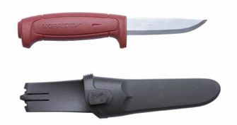 Nóż uniwersalny Morakniv Basic 511 9 cm, tworzywo sztuczne, bordowy, pochwa z tworzywa sztucznego
