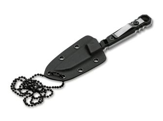 Böker nóż na szyję z łańcuszkiem i pochwą, 5,8 cm, czarny