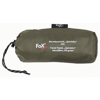 Ręcznik podróżny Fox Outdoor, &quot;Quickdry&quot;, mikrofibra, OD zielony, ok. 130 x 80 cm