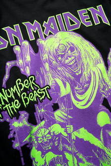 Brandit Iron Maiden t-shirt Number of the Beast I, czarny