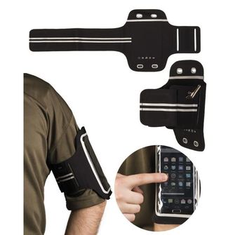 Mil-Tec LYCRA® kieszeń na smartfona na ramię, czarna