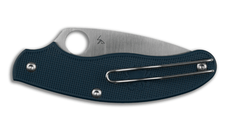 Spyderco UK Penknife kieszonkowy nóż codziennego użytku 7,5 cm, ciemnoniebieski, FRN