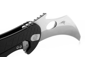 Nóż Lionsteel typu KARAMBIT opracowany we współpracy z Emerson Design. L.E. ONE 1 A BS Black/stone washed