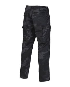Mil-Tec Spodnie US Ranger BDU, black camo
