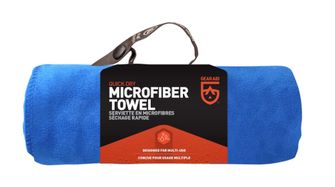 GearAid Ręcznik z mikrofibry Ręczniki z mikrofibry z powłoką antybakteryjną i kieszenią z siatki 75 x 120 cm kobaltowy niebieski