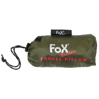 Poduszka podróżna Fox Outdoor, nadmuchiwana, OD zielona