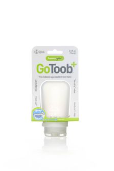 humangear GoToob+ Silikonowa butelka podróżna / pojemnik 74 ml przezroczysty