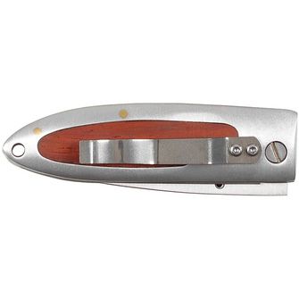 Nóż jednoręczny Fox Outdoor Knife Jack, srebrny, drewniana wkładka