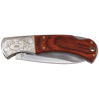Nóż Fox Outdoor Knife Jack, drewniana rękojeść, ozdoby