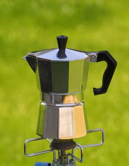 Origin Outdoors Espresso ekspres do kawy na 3 filiżanki, stal nierdzewna