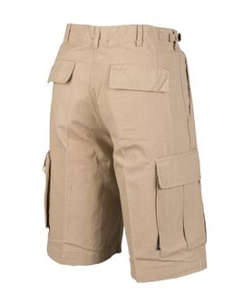 Mil-Tec Spodnie krótkie US typ BDU rip-stop przedprane khaki