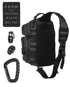 Mil-Tec Jednopaskowy plecak LG taktyczny, czarny