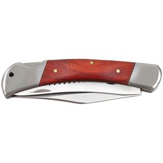 Nóż Fox Outdoor Jack Hunter, metalowa rękojeść z drewnianą wkładką