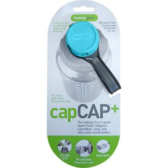 humangear capCAP+ Zakrętka do butelek o średnicy 5,3 cm jasnoniebieska