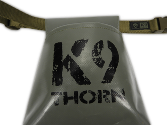 K9 Thorn woreczek na smakołyki otwarty, z paskiem, oliwkowy