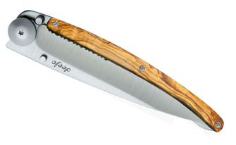 Deejo nóż składany Serration coralwood
