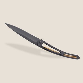 Deejo składany nóż Tattoo Black olive wood Samourair