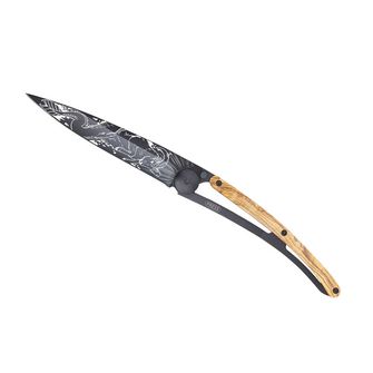 Deejo składany nóż Tattoo Black olive wood Capricorn