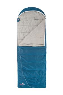 Grüezi-Bag Cotton Comfort Grueezi Śpiwór głęboki chabrowy niebieski prawy