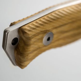 Średniej długości sztylet Lionsteel z rękojeścią z drewna oliwnego. M5 UL