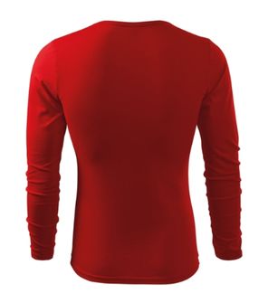 Męska koszulka z długim rękawem Malfini Fit-T LS, czerwona