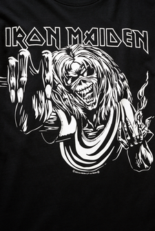Brandit Iron Maiden T-shirt Eddy Glow, czarny