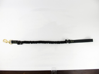 K9 Thorn Smycz z tłumikiem i karabińczykiem, czarna, XL