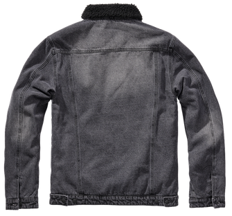 Brandit Sherpa dżinsowa kurtka z kożuszkiem, czarna