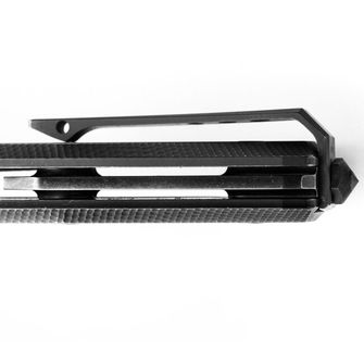 Lionsteel Myto to hi-tech nóż EDC zamykany w całości na czarno z ostrzem ze stali M390 z klipsem do paska MYTO MT01B BW