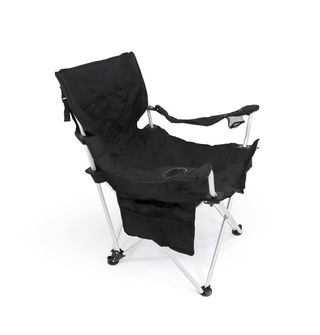 Krzesło podróżne BasicNature Luxus czarne