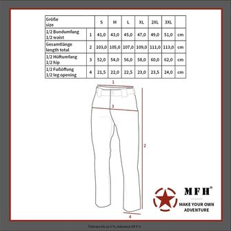 Spodnie taktyczne MFH Professional Attack Teflon Rip Stop, khaki
