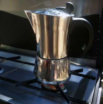Ekspres do kawy espresso BasicNature ze stali nierdzewnej na 6 filiżanek