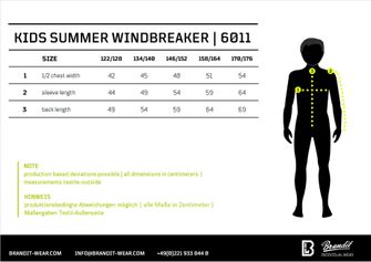 Brandit Kids Summer Frontzip Windbreaker Jacket, czarny