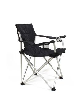 Krzesło podróżne BasicNature Comfort czarne
