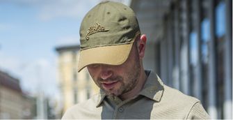 Helikon czapka z daszkiem z logo, oliwkowo-czarna