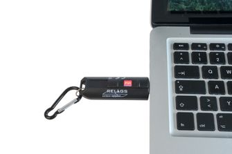 Czarny brelok LED USB BasicNature