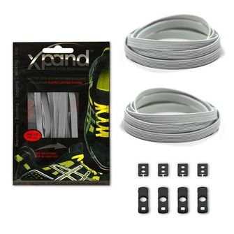 Xpand Elastyczne sznurówki do butów, steel