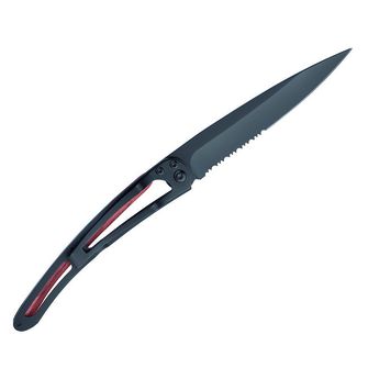 Deejo nóż składany Serration black coralwood