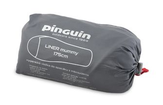 Pinguin Wkład higieniczny do śpiwora Liner Mummy szary 195cm