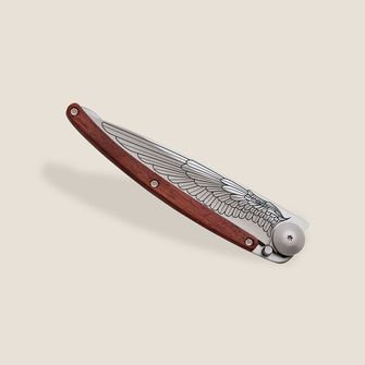 Deejo składany nóż Tattoo Wing coralwood