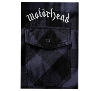 Brandit Motörhead Koszula w kratę z długim rękawem, czarno-szara