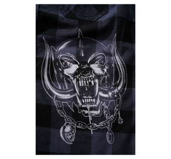 Brandit Motörhead Koszula w kratę z długim rękawem, czarno-szara
